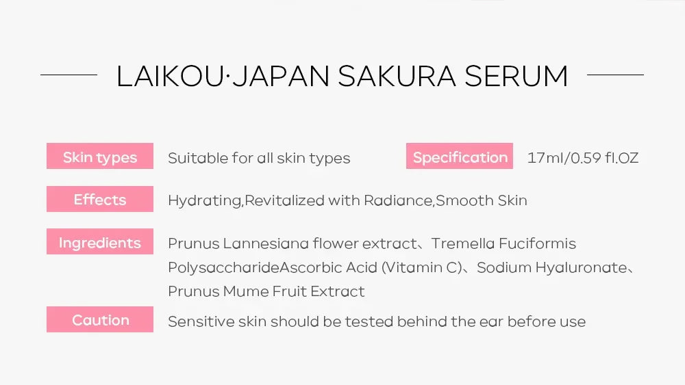 Sakura Face Essence Anti Wrinkle Serum