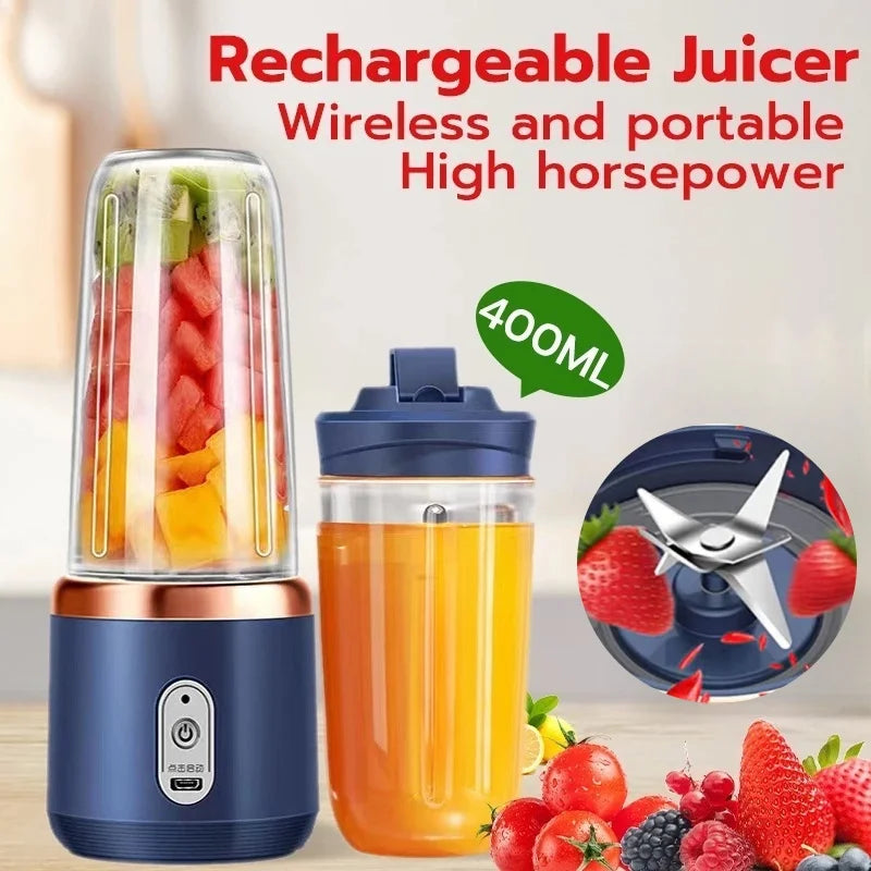 Portable Juicer Cup 6 Blade Blender