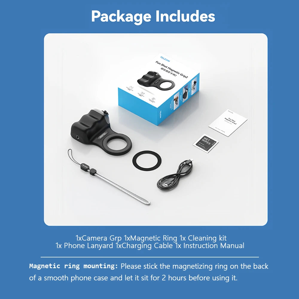 Magnetic Phone Camera Grip