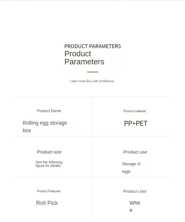 Rolling Egg Storage Box