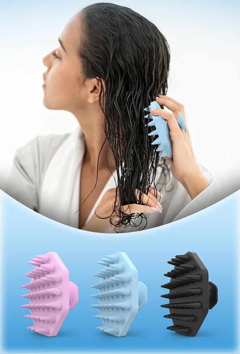 Silicone Shampoo Scalp Hair Massager
