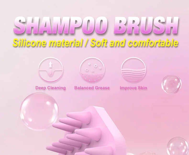 Silicone Shampoo Scalp Hair Massager