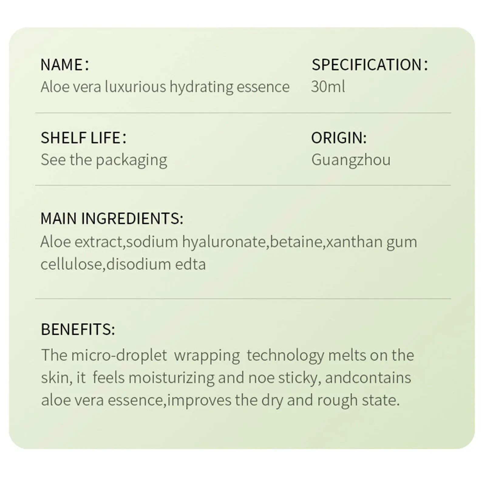 Organic Aloe Vera Gel