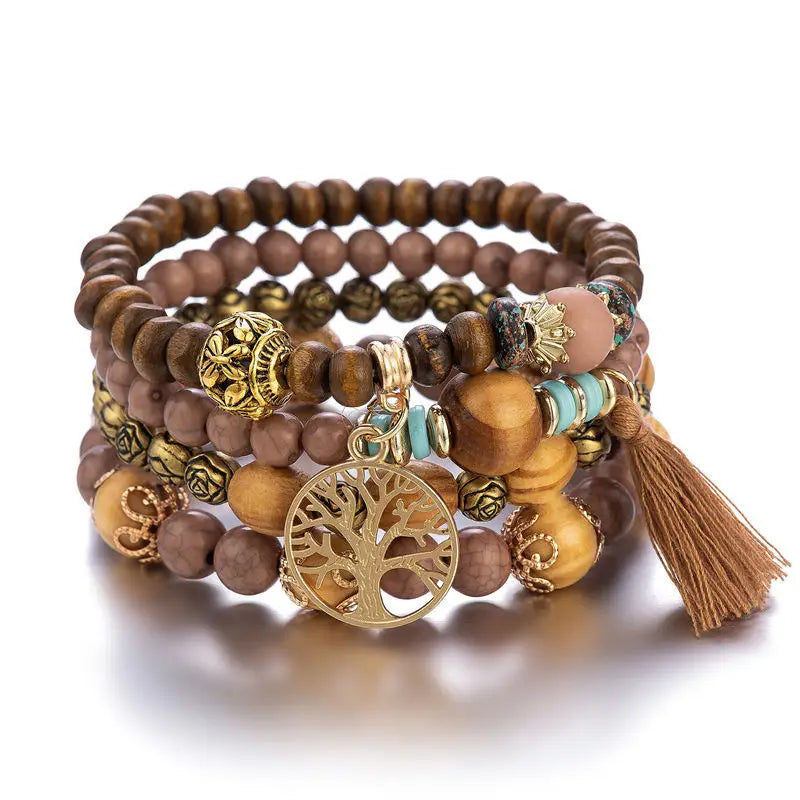 Bohemian Bracelet 4 Pcs Set