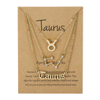 Zodiac Sign Necklace Set