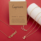 Zodiac Sign Necklace Set