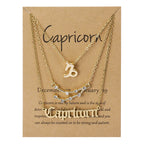 Zodiac Sign Necklace Set