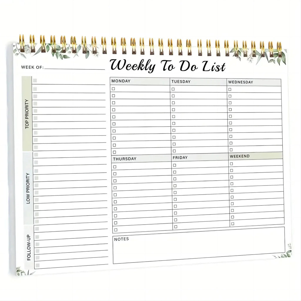 Weekly Planner To-Do List 52 Page