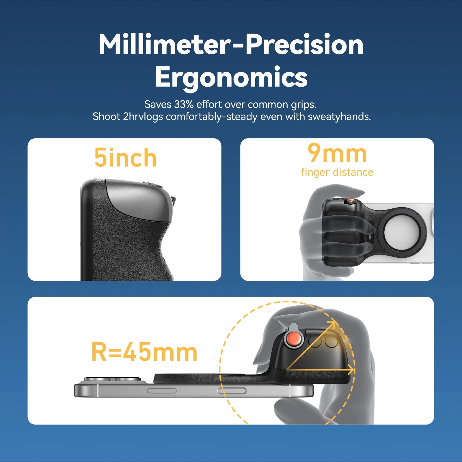 Magnetic Phone Camera Grip