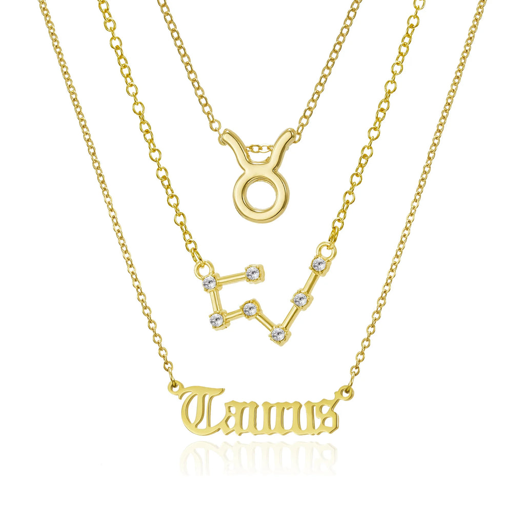 Zodiac Sign Necklace Set