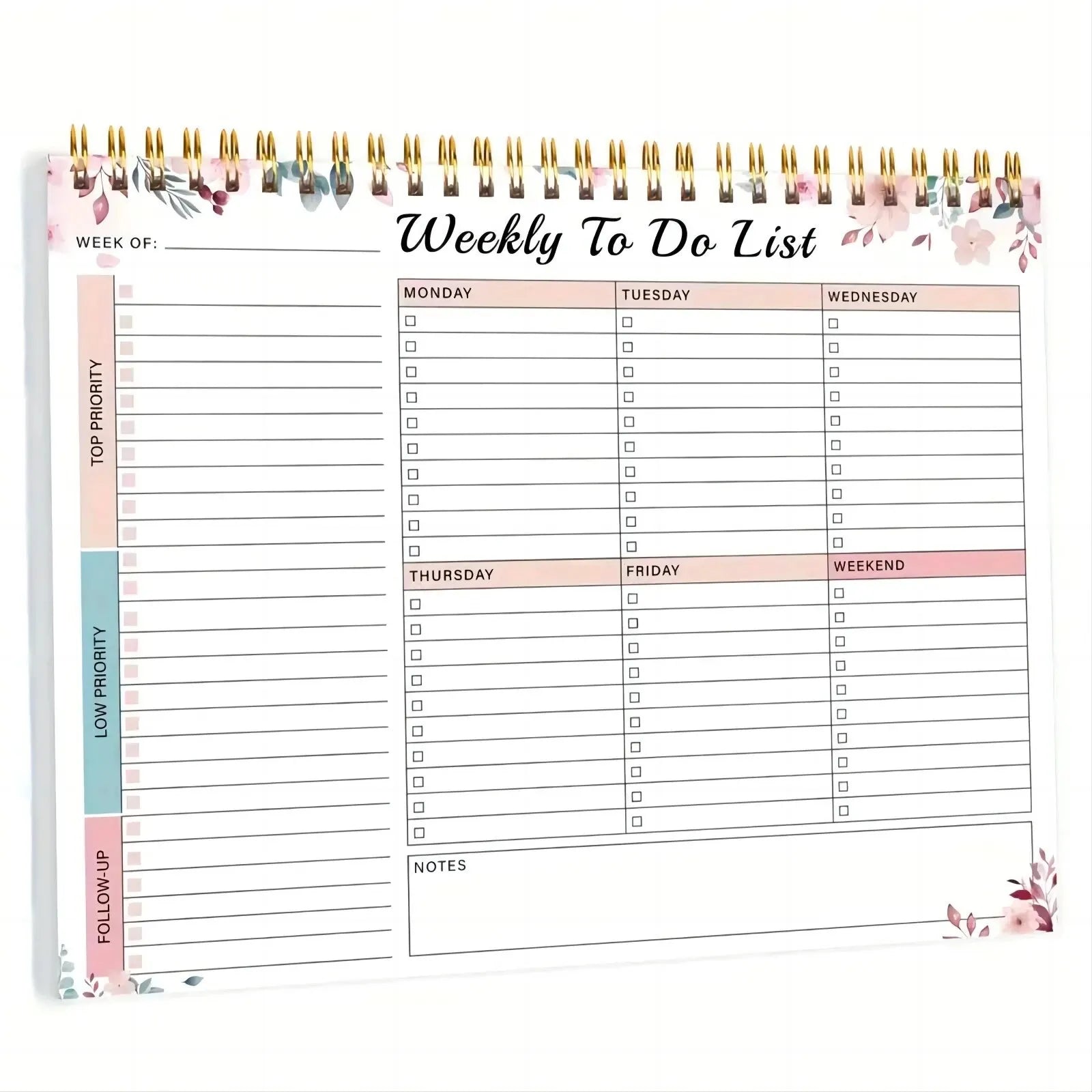 Weekly Planner To-Do List 52 Page