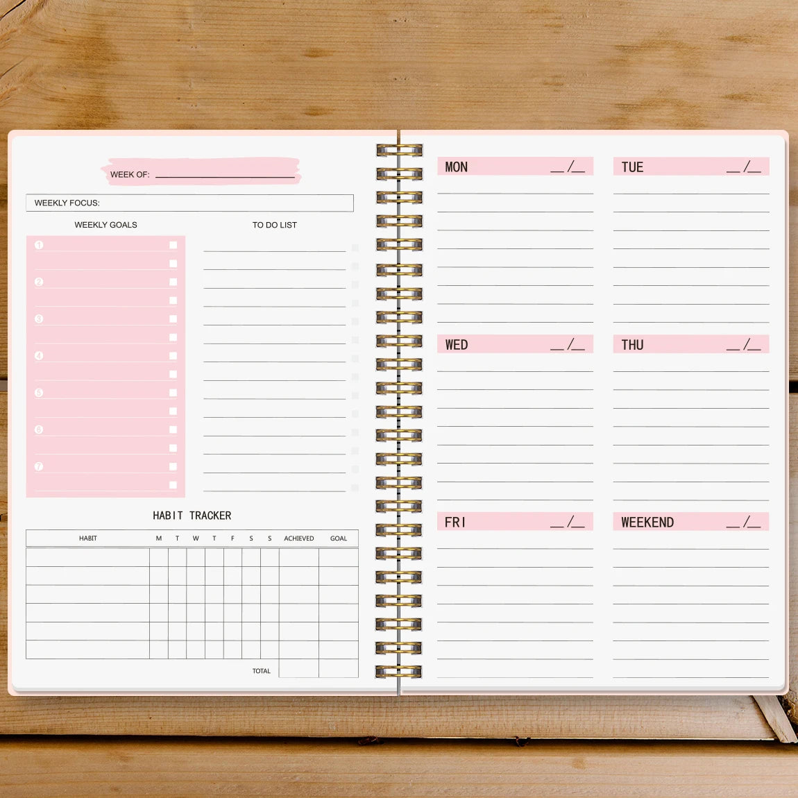 Weekly Planner Agenda