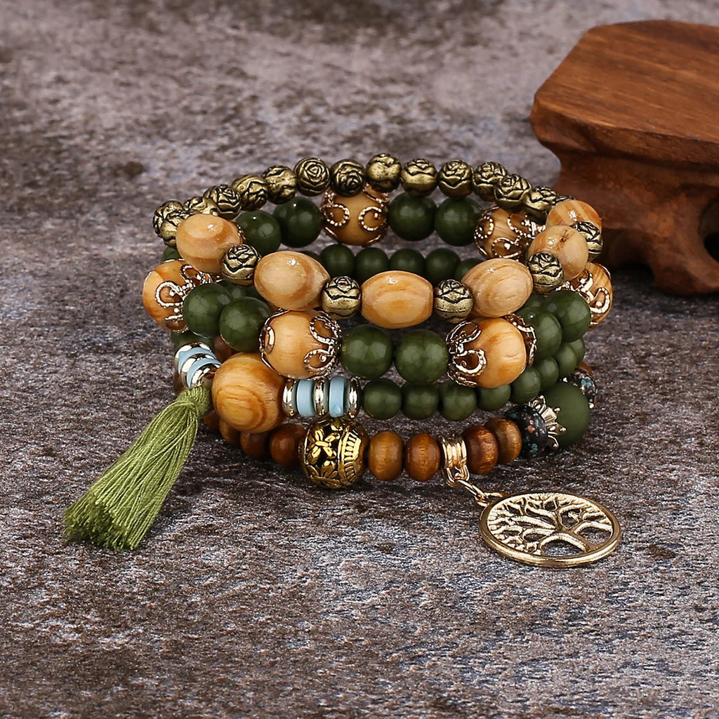 Bohemian Bracelet 4 Pcs Set