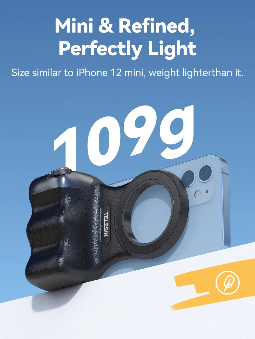 Magnetic Phone Camera Grip