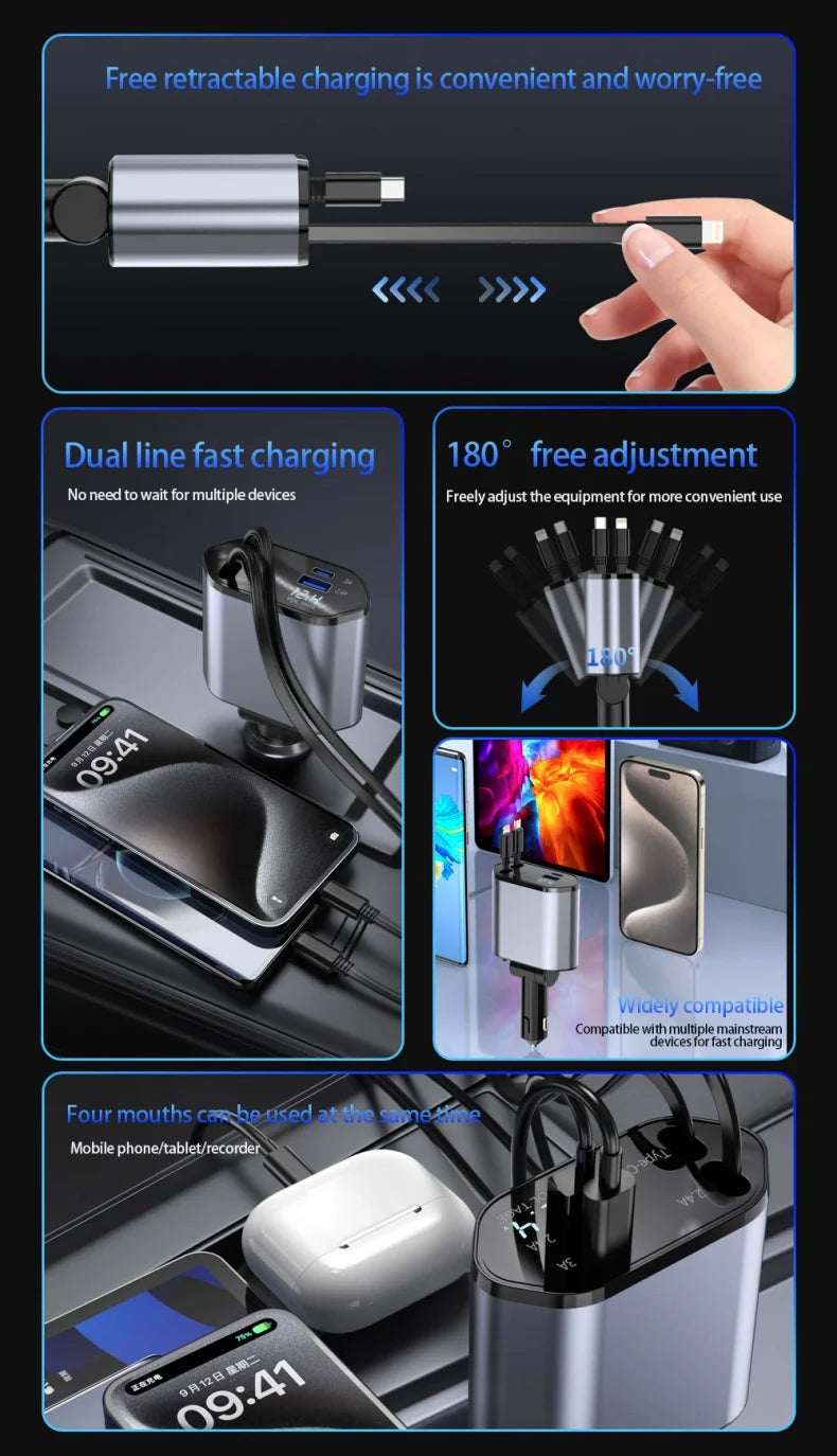 Retractable Car Charger