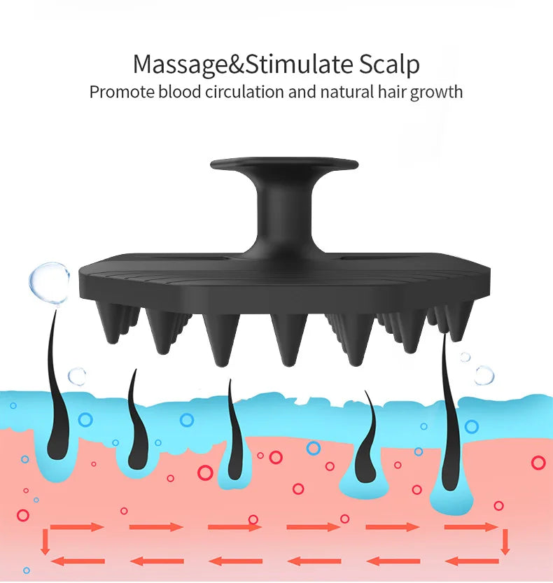 Silicone Shampoo Scalp Hair Massager