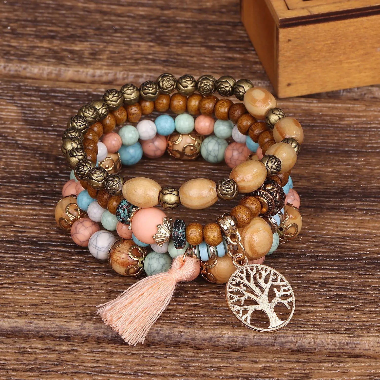 Bohemian Bracelet 4 Pcs Set