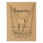 Zodiac Sign Necklace Set