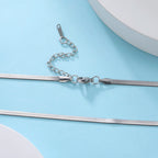 Snake Chain Necklace - Stainless Steel