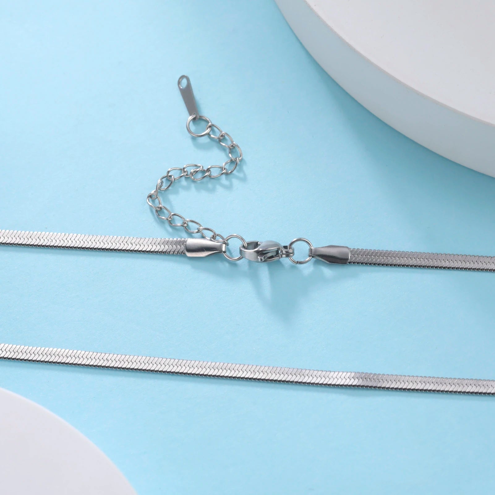 Snake Chain Necklace - Stainless Steel