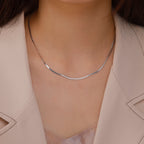 Snake Chain Necklace - Stainless Steel