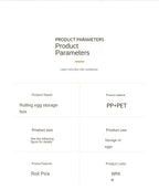 Rolling Egg Storage Box