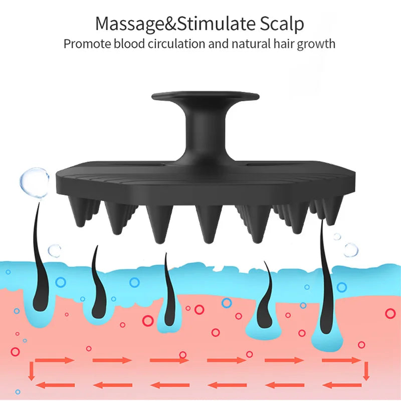 Silicone Shampoo Scalp Hair Massager