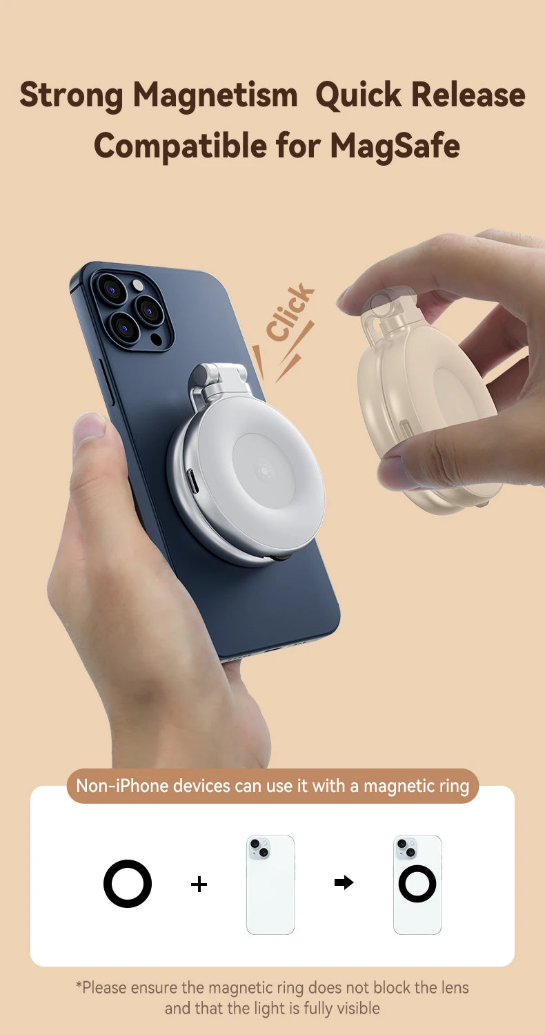 Magnetic Phone Camera Grip