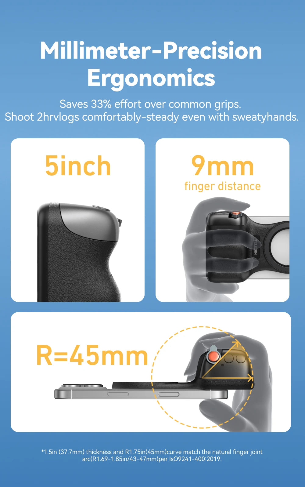 Magnetic Phone Camera Grip