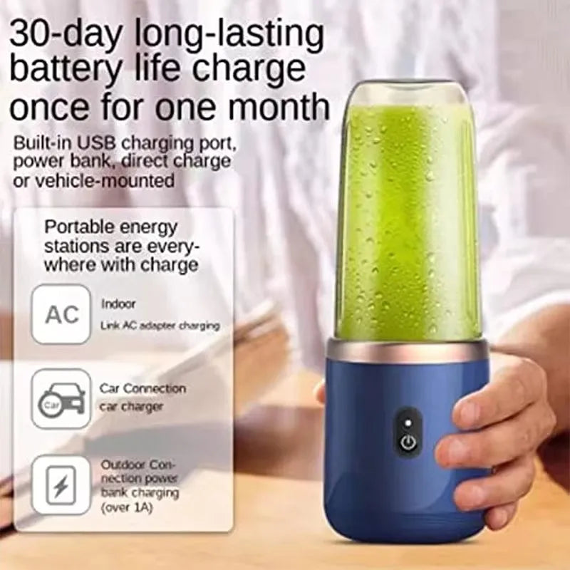 Portable Juicer Cup 6 Blade Blender