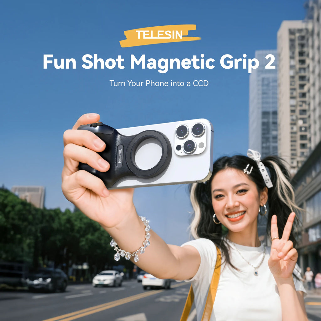 Magnetic Phone Camera Grip