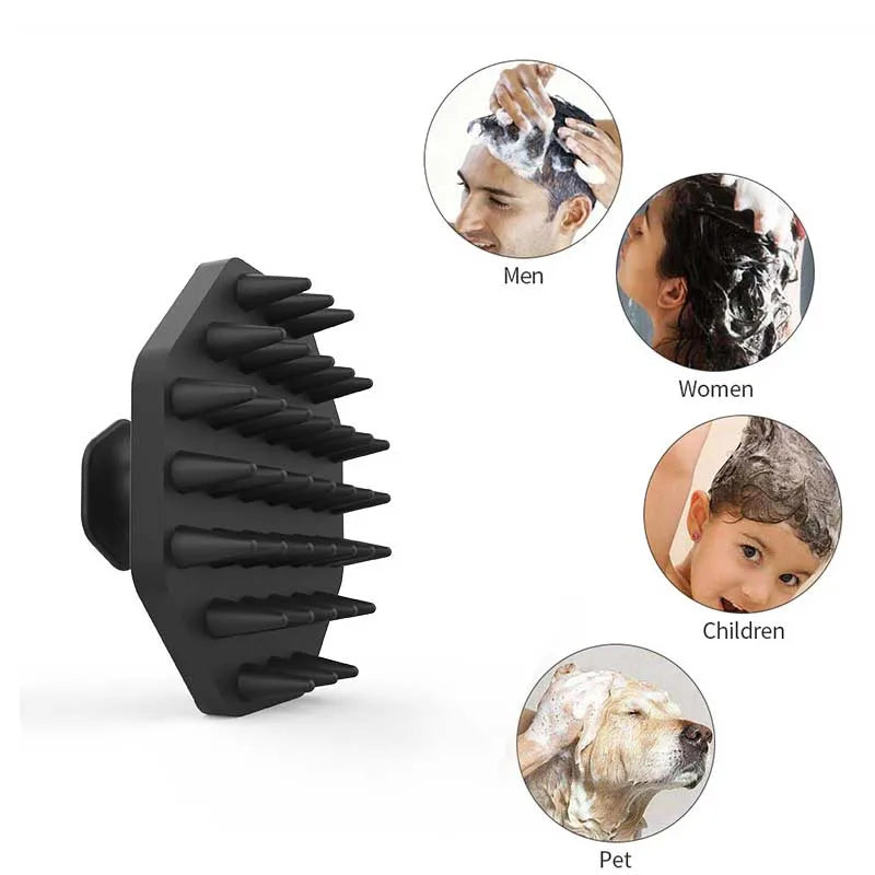 Silicone Shampoo Scalp Hair Massager