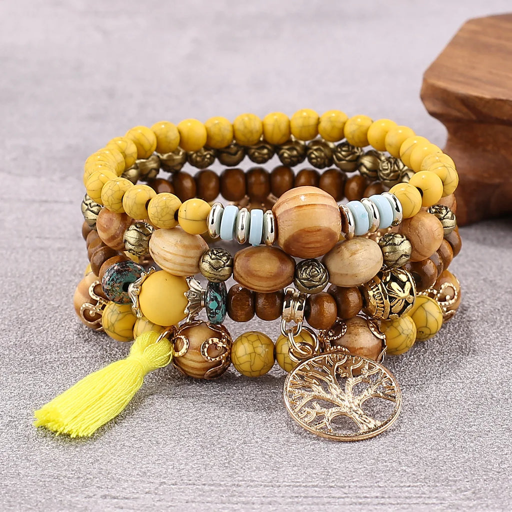 Bohemian Bracelet 4 Pcs Set