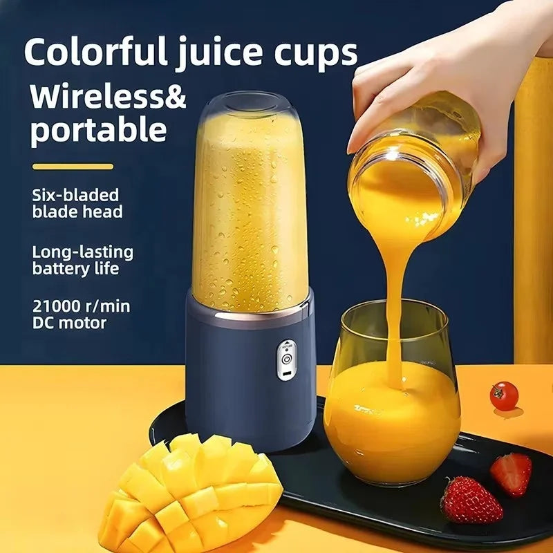 Portable Juicer Cup 6 Blade Blender