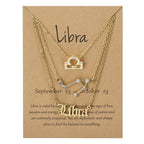 Zodiac Sign Necklace Set