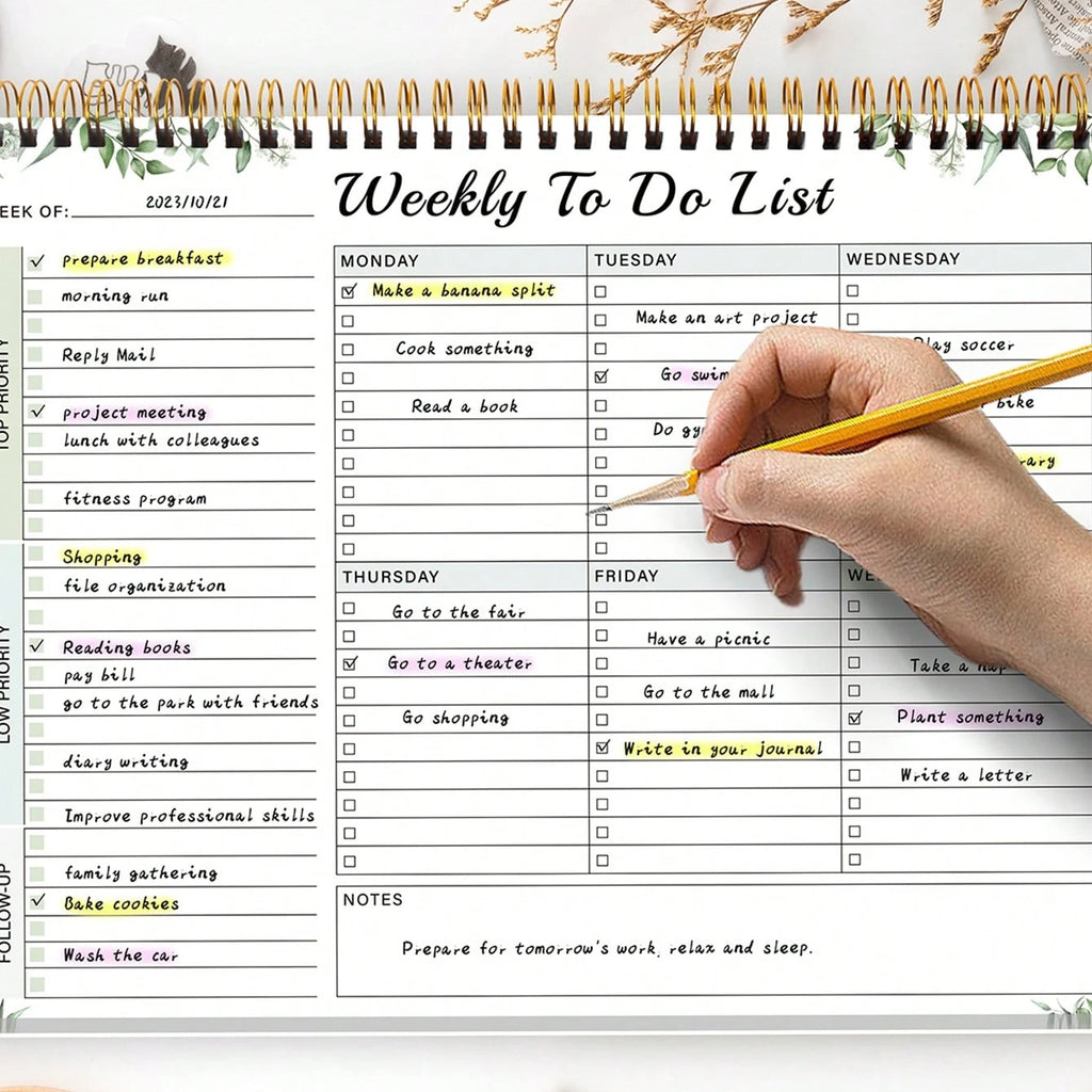 Weekly Planner To-Do List 52 Page