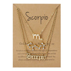Zodiac Sign Necklace Set