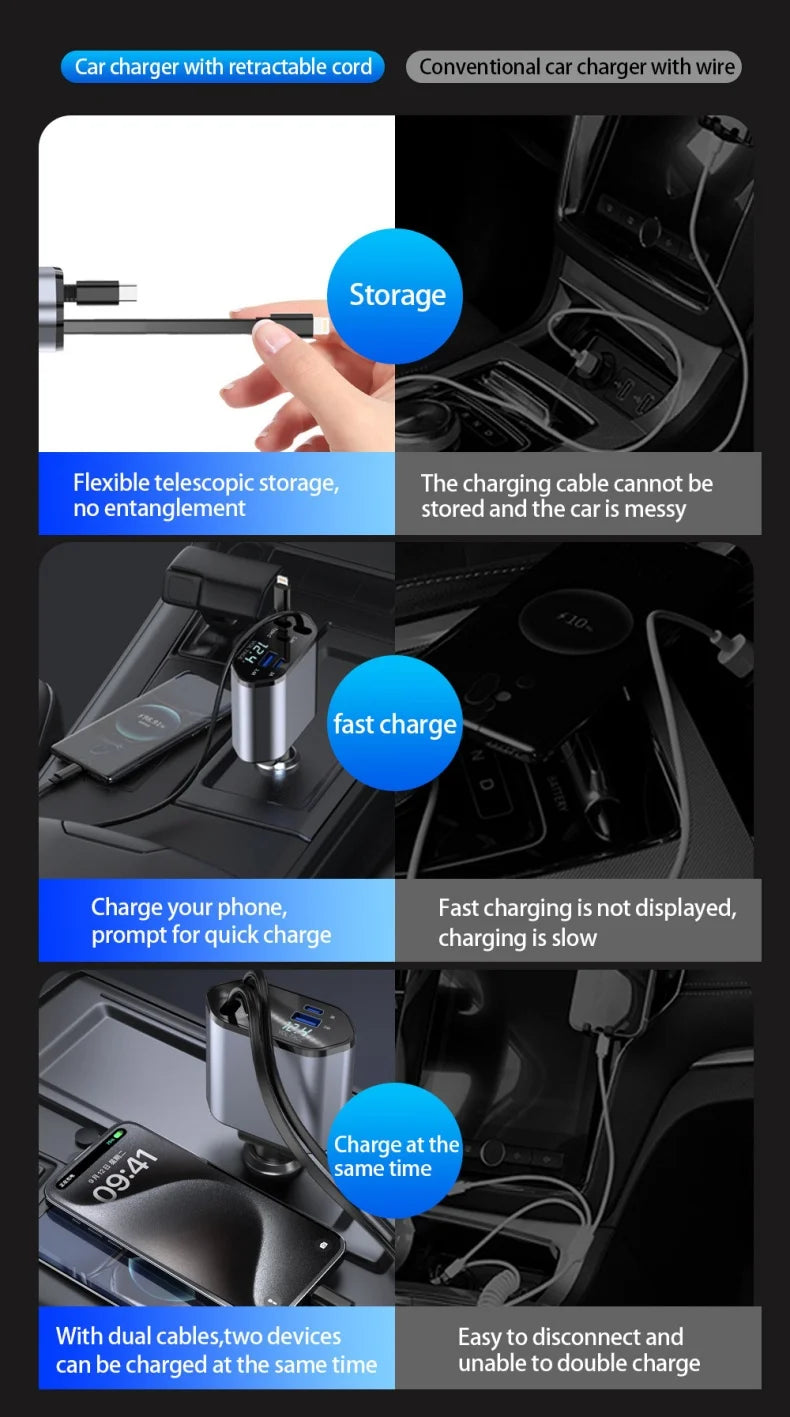 Retractable Car Charger
